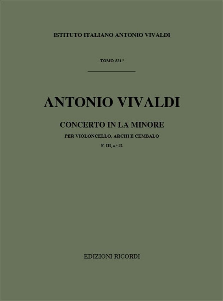 Concerto In La Min. RV 420